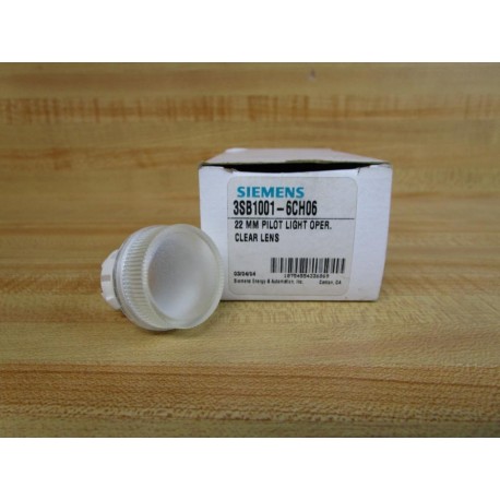 Siemens 3SB1001-6CH06 Pilot Light Operator 3SB10016CH06