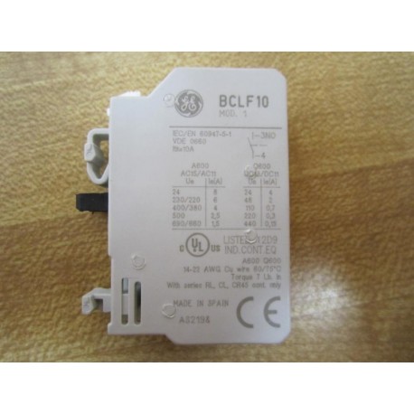 General Electric BCLF10 Contact Block (Pack of 2) - New No Box