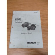 Rosemount 4263 Model 444 Temp. Transmitter Manual - Used