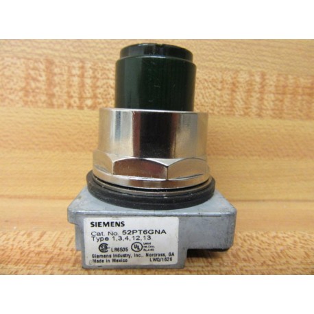 Siemens 52PT6GNA Push Button Green Lens - New No Box