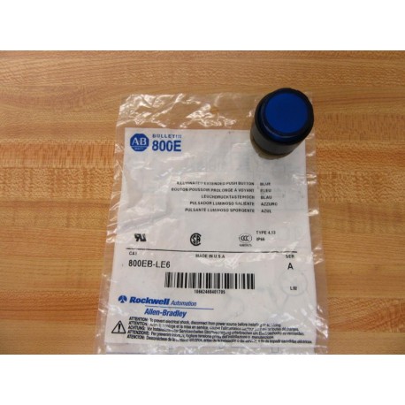 Allen Bradley 800EB-LE6 Blue Button 800EBLE6