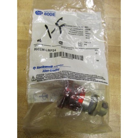 Allen Bradley 800EM-LMP24 Red Button 800EMLMP24