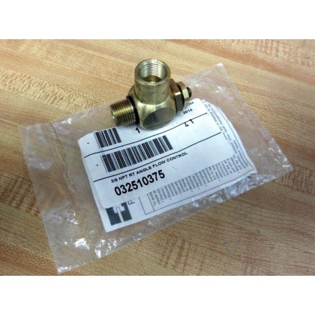 Parker 032510375 Right Angle Flow Control Valve