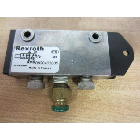 Rexroth Bosch 0820403005 Manually Operated Level Valve Without Switch - Used