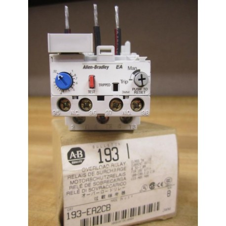 Allen Bradley 193-EA2CB Overload Relay 193EA2CB Series B