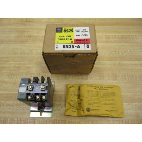 Allen Bradley 852S-A Timing Relay 852S Series G