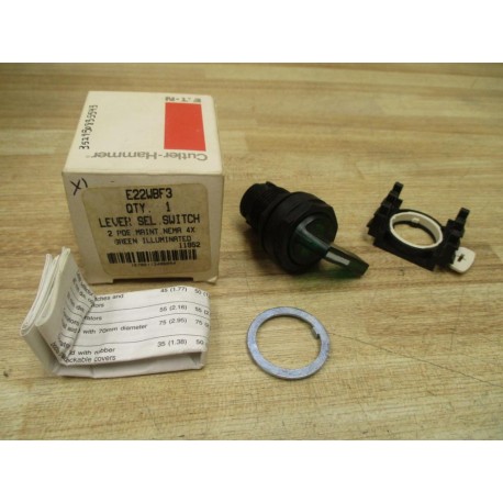Cutler HammerEaton E22WBF3 Lever Selector Switch