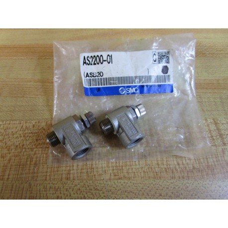 SMC AS2200-01 Flow Control AS ASB20 (Pack of 2)