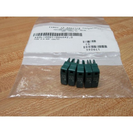 Daito MP20 Fanuc A60L-0001-0046 2.0 Fuse (Pack of 5)