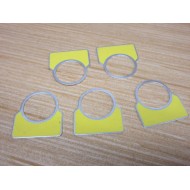 Square D Blank Yellow Legend Plate (Pack of 5) - New No Box