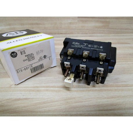 Allen Bradley 815-BOV16 Overload Relay 815B0V16