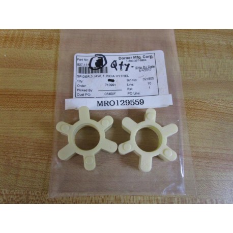 Dorner L075 Spider Coupling MRO129559 Ivory (Pack of 2)