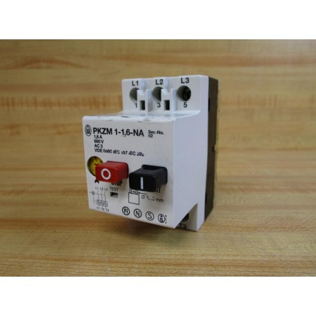 Klockner PKZM 1-1,6-NA Moeller Manual Motor Starter PKZM116NA - Used