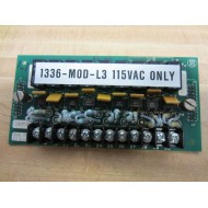 Allen Bradley 1336-MOD-L3 Interface Board 115Vac 120673 Rev 05 - Used