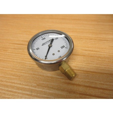 Reotemp 0-200 PSI Pressure Gauge - New No Box