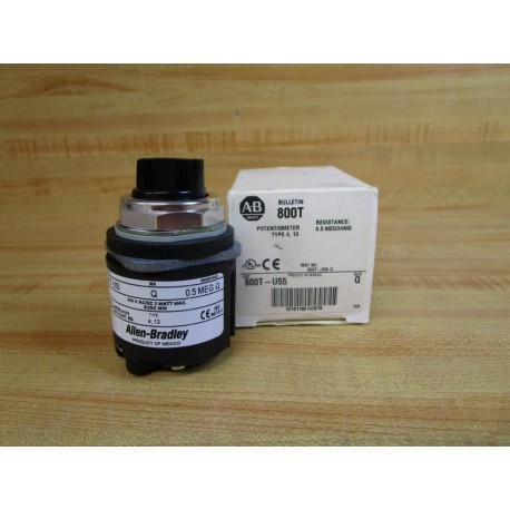 Allen Bradley 800T-U55 Potentiometer Unit Ser. Q, New Style