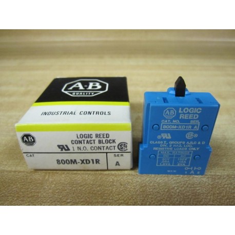 Allen Bradley 800M-XD1R Logic Reed Contact Block 800MXD1R