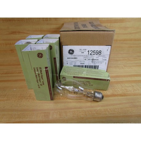 General Electric MVR150UMED GE 150W Muli-Vapor Lamp12598 (Pack of 6)