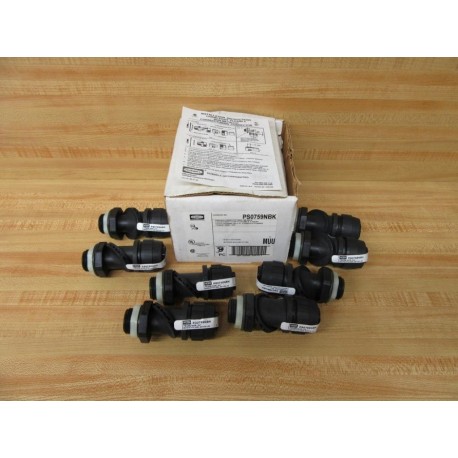 Hubbell PS0759NBK Fitting (Pack of 8)