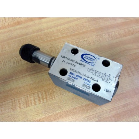 Continental Hydraulics VSD03M-1A-G-33L-A Directional Valve VSD03M1AG33LA - New No Box