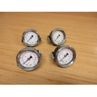 Noshok NSPG100 Pressure Gauge 0-100 Psi 0-700 kPa (Pack of 4) - Used