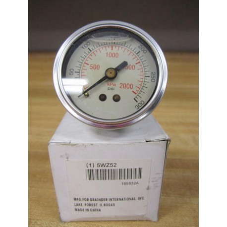 Grainger 5WZ52 Pressure Gauge 169832A