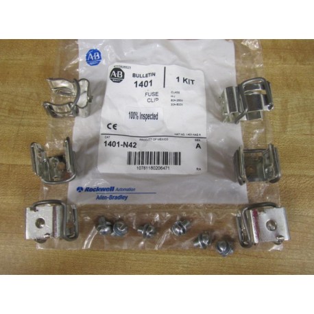 Allen Bradley 1401-N42 Fuse Clip Kit 1401N42