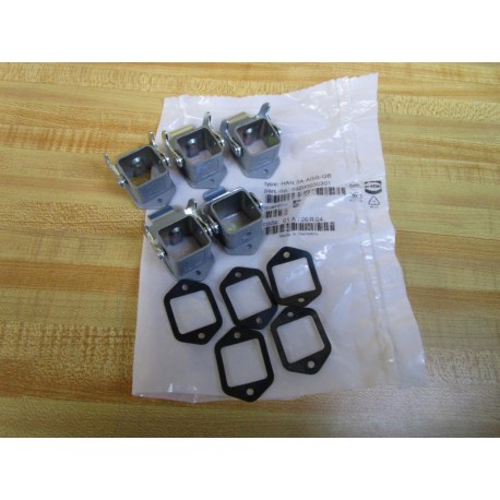 Harting HAN 3A-AGG-QB Bulkhead Mounting Housing 09200030301 (Pack of 5)