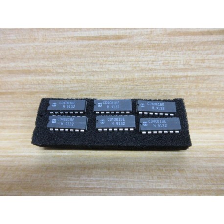 Harris CD4081BE Integrated Circuit (Pack of 6) - New No Box