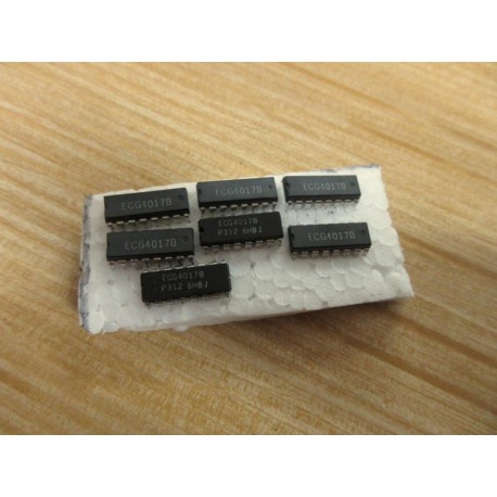 Philips ECG4017B ECG Integrated Circuit 4017B (Pack of 7) - New No Box