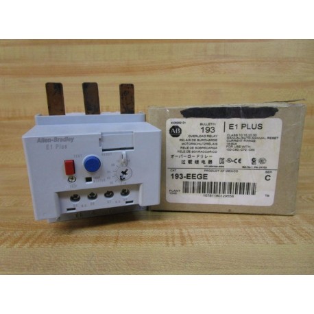 Allen Bradley 193-EEGE Overload Relay E1 Plus 193EEGE Series C