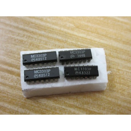 Motorola MC3303P Integrated Circuit (Pack of 4) - New No Box