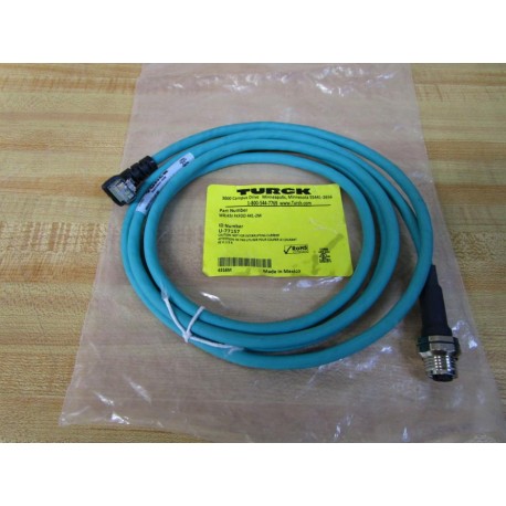 Turck WRJ45I FKFDD 441-2M Ethernet Cordset U-77157