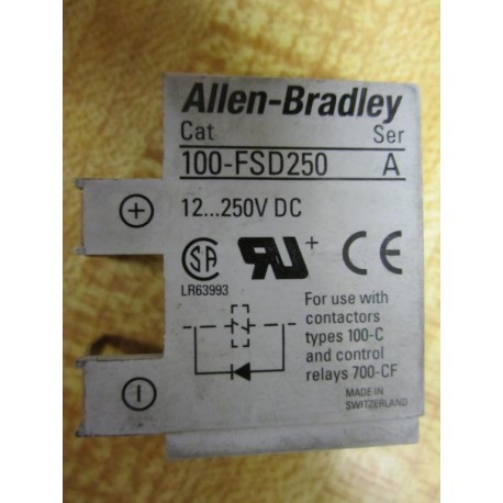 Allen Bradley 100-FSD250 Surge Suppressor Module 100FSD250 (Pack of 8) - Used