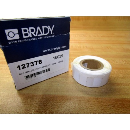 Brady WML-205-292-75 Marker Labels 32414 (Pack of 250)