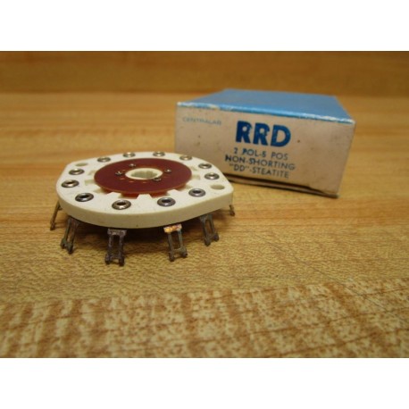 Centralab CLR RRD 2 POL-5 POS Rotary Wafer Switch RRD 2 POL-5 POS