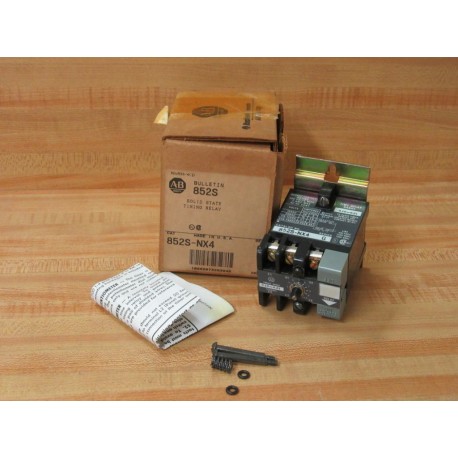 Allen Bradley 852S-NX4 Solid State Timing Relay 852SNX4