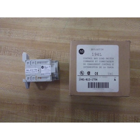 Allen Bradley 194L-A12-1754 Control And Load Switch