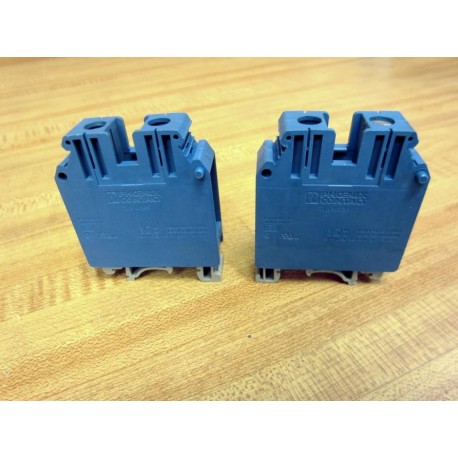 Phoenix Contact UK 35 BU Terminal Block 3048072 (Pack of 2) - Used