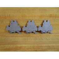 Entrelec MA2.55D2 Terminal Block MA255D2 Gray (Pack of 3) - New No Box