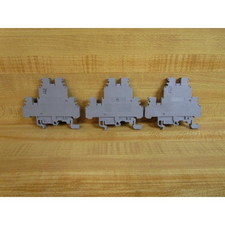 Entrelec MA2.55D2 Terminal Block MA255D2 Gray (Pack of 3) - New No Box