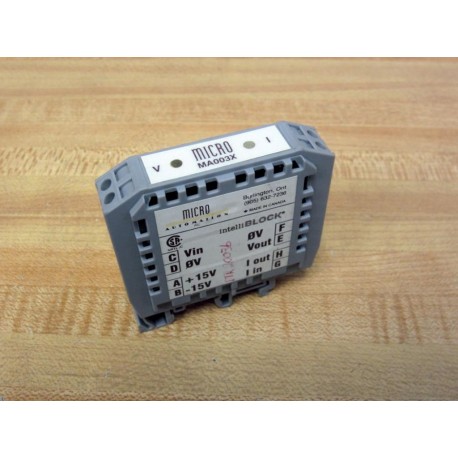 Micro Automation MA003X Terminal Block Two Light's - Used