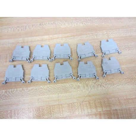 Allen Bradley 1492-W3 Terminal Blocks 1492W3 Grey (Pack of 10) - Used