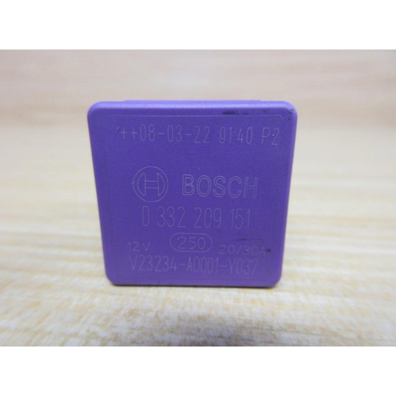 Bosch V23234 A0001 Y037 Relay 0 332 209 151 Pack Of 3 New No Box