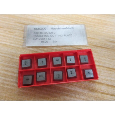 Herzog 8-9446-200495-0 Roughing-Cutting Plate H10 (Pack of 10)