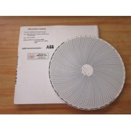 ABB 500P1225-444 Circular Recorder Chart  500P1225444 (Pack of 100)