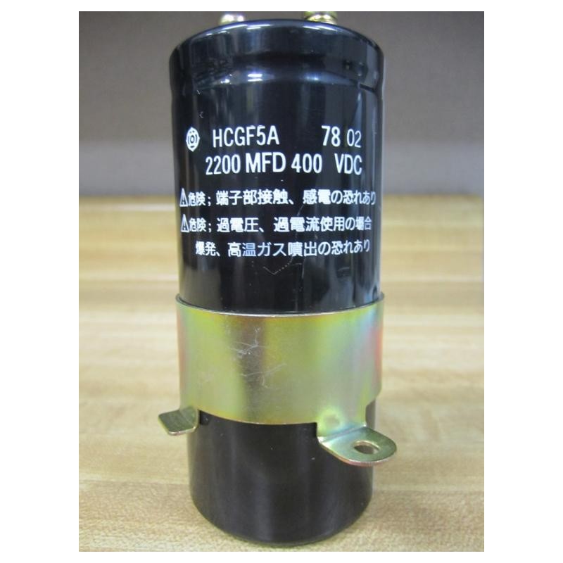 Hitachi HCG F5A Capacitor HCGF5A 2200 MFD 400VDC. - Used - Mara Industrial