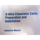 Micro Motion 1004398 9-Wire Flowmeter Cable Instruction Manual - New No Box