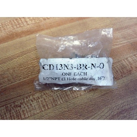 Sealcon CD13N3-BR-N-O Strain Relief Fitting CD13N3-BR