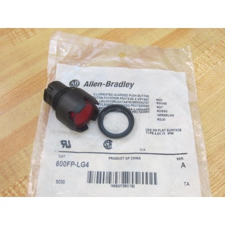 Allen Bradley 800FP-LG4 Red Button 800FPLG4